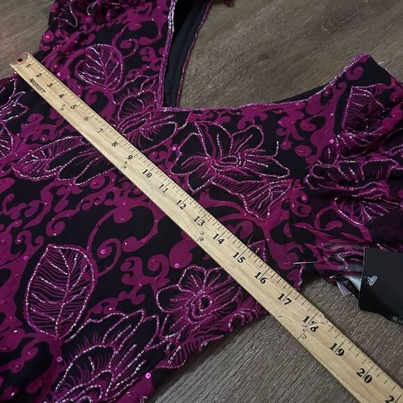 Vintage 90s Sean Collection Womens Silk Pink Beaded Top Blouse Deadstock New L - Picture 11 of 13